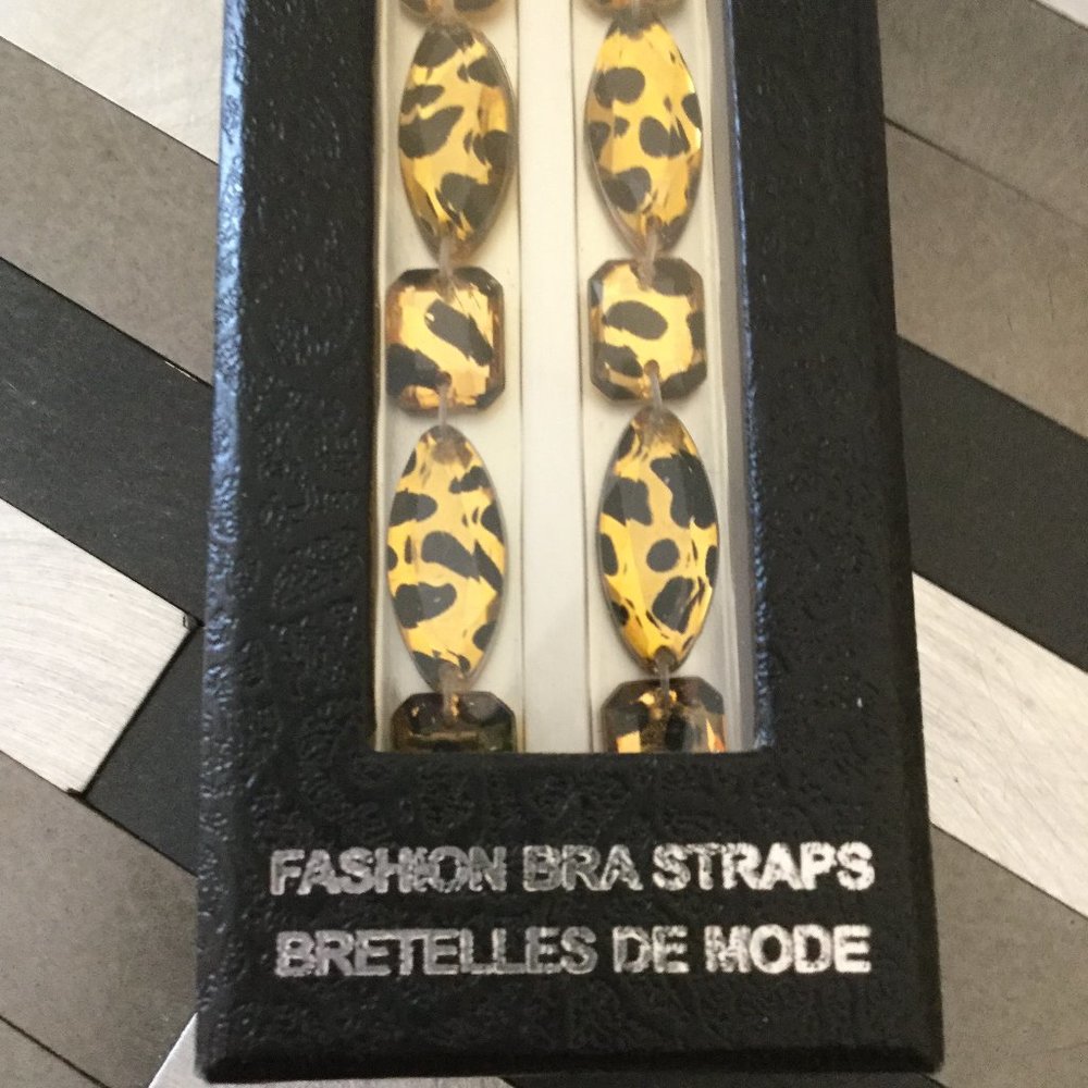 Animal print Bra straps New in package